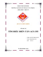 TÌM HIỂU BIẾN tần ACS 355 