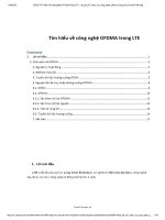 Đề tài tìm hiểu về công nghệ OFDMA trong LTE