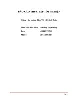 BÁO cáo THỰC tập tốt NGHIỆP Ngành kế toán