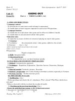 GIÁO ÁN TIẾNG ANH 7 Unit 15