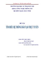 Đề tài nghiên cứu khoa học tìm hiểu hệ thống đào tạo trực tuyến