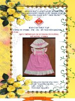 Báo cáo thực tập   QUY TRÌNH SẢN XUẤT đầm cổ VUÔNG