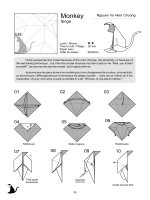 Origami cơ bản: con khỉ