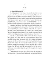 Đổi mới quản lý hoạt động cấp nước đô thị trên địa bàn tỉnh thanh hoá