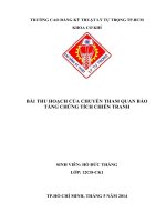 BÀI THU HOẠCH của CHUYẾN THAM QUAN bảo TÀNG CHỨNG TÍCH CHIẾN TRANH 