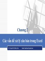 chuong 2   cac van de xu ly can ban trong excel