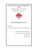 Cửa tự động sử dụng sensor hồng ngoại và điều khiển bằng tay 