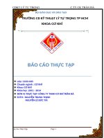 Báo cáo thực tập   CÔNG TY TNHH cơ KHÍ TRẦN đà 2 