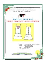 Báo cáo thực tập   CÔNG TY TNHH TM  DV –SX  NGUYÊN KHÁNH