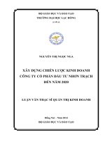Xây dựng chiến lược kinh doanh công ty cổ phần đầu tư nhơn trạch đến năm 2020 