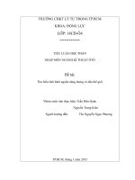 Đề tài   tìm hiểu tình hình nguồn năng lượng và dầu thế giới 