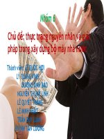 thực trạng nguyên nhân và giải pháp trong xây dựng bộ máy nhà nước