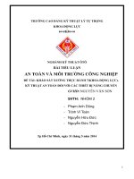 ĐỀ tài  KHẢO sát XƯỞNG THỰC HÀNH 7(KHOA ĐỘNG lực)