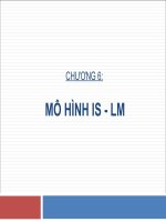 Bài giảng kinh tế vi mô: Chuong 6 MO HINH IS   LM