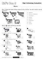 Kids box 6 exams  High Technology Evaluation