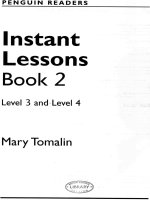 Instant Lessons Book ( level 3 and level 4 )