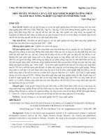 Một số yếu tố nguy cơ và tác hại nghề nghiệp ở công nhân ngành may công nghiệp tại một số tỉnh phía nam 