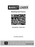 Market leader banking and finance business english