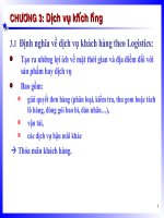 Tiểu luận về tầm quan trọng của dịch vụ khách hàng đối với các công ty Logistics