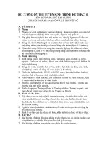 DE CUONG ON THI CAO HOC MON DAI SO DAI CUONG