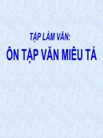 Ôn tập văn miêu tả văn lớp 6