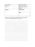 Đề thi tập làm văn lớp 2