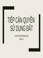 Thuyet trinh luat kinh doanh BDS