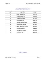 Báo cáo khảo sát các dịch vụ hậu cần tại CÔNG TY MAERSK LOGISTICS