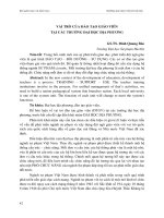 VAI TRÒ của đào tạo GIÁO VIÊN tại các TRƯỜNG đại học địa PHƯƠNG 