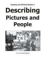 Reading and writing module 2 describing pictures and people ( Kỹ năng miêu tả người và tranh trong tiếng anh )