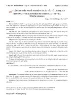 Tỉ lệ bệnh điếc nghề nghiệp và các yếu tố liên quan tại công ty trách nhiệm hữu hạn tàu thủy s g TPHCM năm 2011 