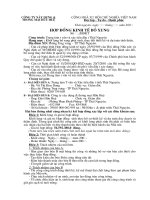 Mẫu hợp đồng xây dựng