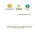 Chương trình dạy nghề ngắn hạn: Sản xuất ván ghép thanh