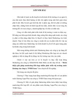 Hoàn thiện giải pháp marketing hỗn hợp nhằm phát triển thị trường nước khoáng của công ty TNHH sana 