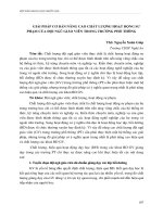 GIẢI PHÁP cơ bản NÂNG CAO CHẤT LƯỢNG HOẠT ĐỘNG sư PHẠM của đội NGŨ GIÁO VIÊN TRONG TRƯỜNG PHỔ THÔNG 