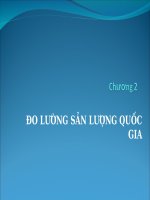 Bài giảng kinh tế vi mô: Chuong 2 DO LUONG SAN LUONG QUOC GIA