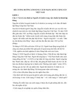 ĐỀ CƯƠNG ĐƯỜNG LỐI ĐẢNG CÁCH MẠNG ĐẢNG CỘNG SẢN VIỆT NAM hay nhất