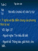 Tìm hiểu chung về văn tự sự