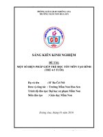 một số biện pháp phát triển thẩm mĩ cho trẻ 4 5 tuổi thông qua hoạt động tạo hình 