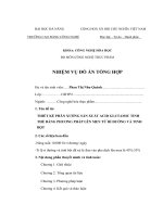 THIẾT KẾ PHÂN XƯỞNG SẢN XUẤT ACID GLUTAMIC TINH THỂ BẰNG PHƯƠNG PHÁP LÊN MEN TỪ RỈ ĐƯỜNG VÀ TINH BỘT