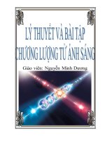 lý thuyết và bài tập chương lượng tử ánh sáng_Nguyễn Minh Dương