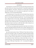 Một số giải pháp nhằm hoàn thiện các công cụ marketing – mix ở công ty TNHH quốc tế song thanh ( STI ) 