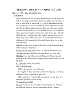 đề Cương lịch sử văn minh thế giới