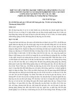 HỢP tác GIỮA TRƯỜNG đại học THÔNG QUA HOẠT ĐỘNG của các KHOA CHUYÊN NGÀNH và các DOANH NGHIỆP để NÂNG CAO CHẤT LƯỢNG đào tạo đáp ỨNG yêu cầu xã  hội