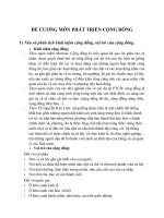 đề cương môn phát triển cđ