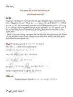 Hay Truy ngược dấu các biểu thức liên hợp để giải phương trình vô tỷ