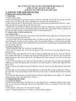 DE CUONG ON THI CAO HOC MON LICH SU THE GIOI