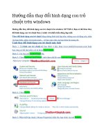 Hướng dẫn thay đổi hình dạng chuột trên máy tính