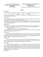 Đề thi thử chuyên hóa LQĐ Điện Biên 2016 - 2017