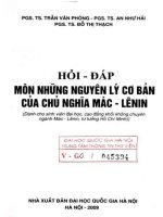 Ebook hỏi   đáp môn những nguyên lý cơ bản của chủ nghĩa mác   lênin  phần 1